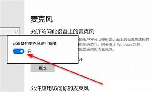 电脑系统麦克风权限,打开电脑麦克风权限